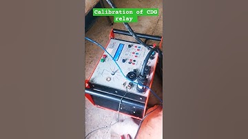 calibration of CDG relay with secondary set. #electricity #circuitbreaker #relay #overcurrent
