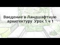 Введение в Ландшафтную архитектуру  Урок 1 ч 1