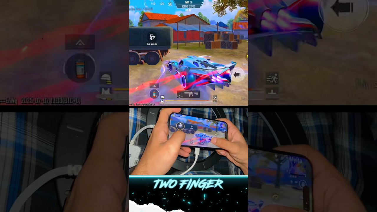 🔥2 Finger = Weak, It’s Tactical 🧠| Full Gyro Rage in PUBG WOW Mode 💀 | iPhone 15 Pro Handcam POV