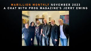 Marillion Monthly - Jerry Ewing of Prog Magazine chats with the band
Filmed before the recent A Tour Before Its Christmas run of shows, Prog Magazines Jerry Ewing visited the Racket Club for a chat with the band.
Links -
Website - http://www.marillion.com
Facebook - https://www.facebook.com/MarillionOfficial
Instagram - https://www.instagram.com/marillionofficial/
Twitter / X - https://twitter.com/MarillionOnline
YouTube - https://www.youtube.com/@UCZRP6c2JuCCZhG4jMjYaYtw
Official VOD Channel - http://www.marillion.video
Wed like YOU to get involved. Send us your video clips and you could be featured in a future episode of Marillion Monthly!
► Tell us how you discovered Marillion! ◀
Send a 20-30 second video of yourself telling us the story of how you started listening to the band, where you were and how old you were.
Please film in landscape, not portrait!
Send your clips to - memories@marillion.com with How I discovered Marillion in the subject line. If your file is too large to email then please use a service like WeTransfer or Dropbox.
► Send us a video to intro the next edition of Marillion Monthly ◀
Film yourself in a great location and simply say to camera Hi, Im / were (insert your name(s)) from (insert location) and welcome to the latest edition of Marillion Monthly.
Please film in landscape, not portrait!
Send your clips to - video@marillion.com with Marillion Intro in the subject line. If your file is too large to email then please use a service like WeTransfer or Dropbox.
► Send us your Marillion Memories ◀
Send a 20-30 second video of yourself telling us about your favourite memory of Marillion ... it might be a time you met the band, a favourite show, how you met some new people/ romantic partner through following the band, the first time you heard the music. Anything Marillion related!
Please film in landscape, not portrait!
Send your clips to - memories@marillion.com with Marillion Memory in the subject line. If your file is too large to email then please use a service like WeTransfer or Dropbox.
► OFFICIAL MARILLION WEBSITE◀
http://www.marillion.com
► OFFICIAL MARILLION ONLINE STORE◀
http://www.marillion.com/shop/
*******************************
► THE SPACE - MARILLIONS OFFICIAL VIDEO ON DEMAND CHANNEL◀
http://www.marillion.video
SPECIAL INTRODUCTION offer for YouTube viewers - watch Brave Live 2013 The Encores for free and, if you like what you see, get 25% off an annual subscription-
CLICK HERE - http://bit.ly/thespace_yt_a
Set List - Rich / The Damage / Trap The Spark / Warm Wet Circles / Drilling Holes / Out of this World / Seasons End / The Space
► FIND OUT MORE ABOUT MARILLION◀
► MEET THE BAND SERIES◀
Meet IAN MOSLEY, Marillions drummer - https://youtu.be/WavZE3-tIc4
Meet PETE TREWAVAS, Marillions bass player - https://youtu.be/sXr8y3VDjSc
Meet MARK KELLY, Marillions keyboard player - https://youtu.be/mmOI1S2O00g
Meet STEVE HOGARTH, Marillions lead singer and lyricist - https://youtu.be/Shwus8TMd5g
Meet STEVE ROTHERY Marillions guitarist - https://youtu.be/Ci_fZDtCp04 Marillion Monthly - Jerry Ewing of Prog Magazine chats with the band