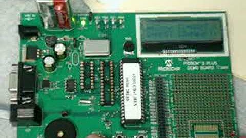 Alarm Clock Demo with PIC 18 chip and PICDEM 2 Plus board