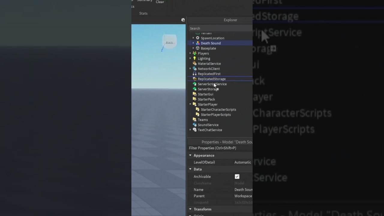 How to change death sound in Roblox Studio tutorial 