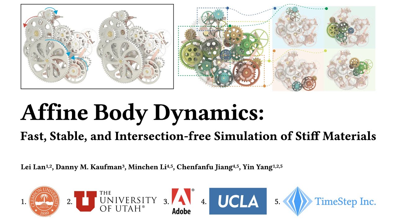 [SIGGRAPH 2022] Affine Body Dynamics: Fast, Stable & Intersection-free Simulation of Stiff Materials