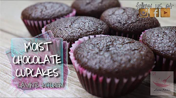 Moist Chocolate Cupcakes | Lavinz Kitchen