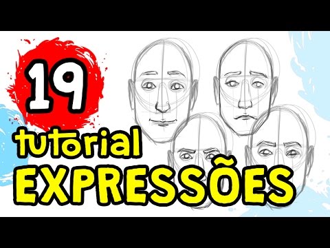 Pontos-chave e como desenhar expressões faciais [rostos