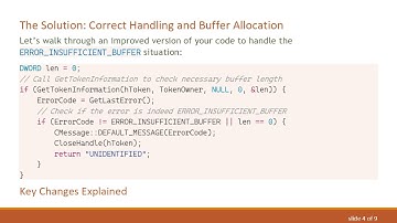 Understanding ERROR_INSUFFICIENT_BUFFER in GetTokenInformation Calls: A C+ +  Guide