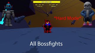 All Main Bossfights (Hard Mode) in Undertale: Wave Rush