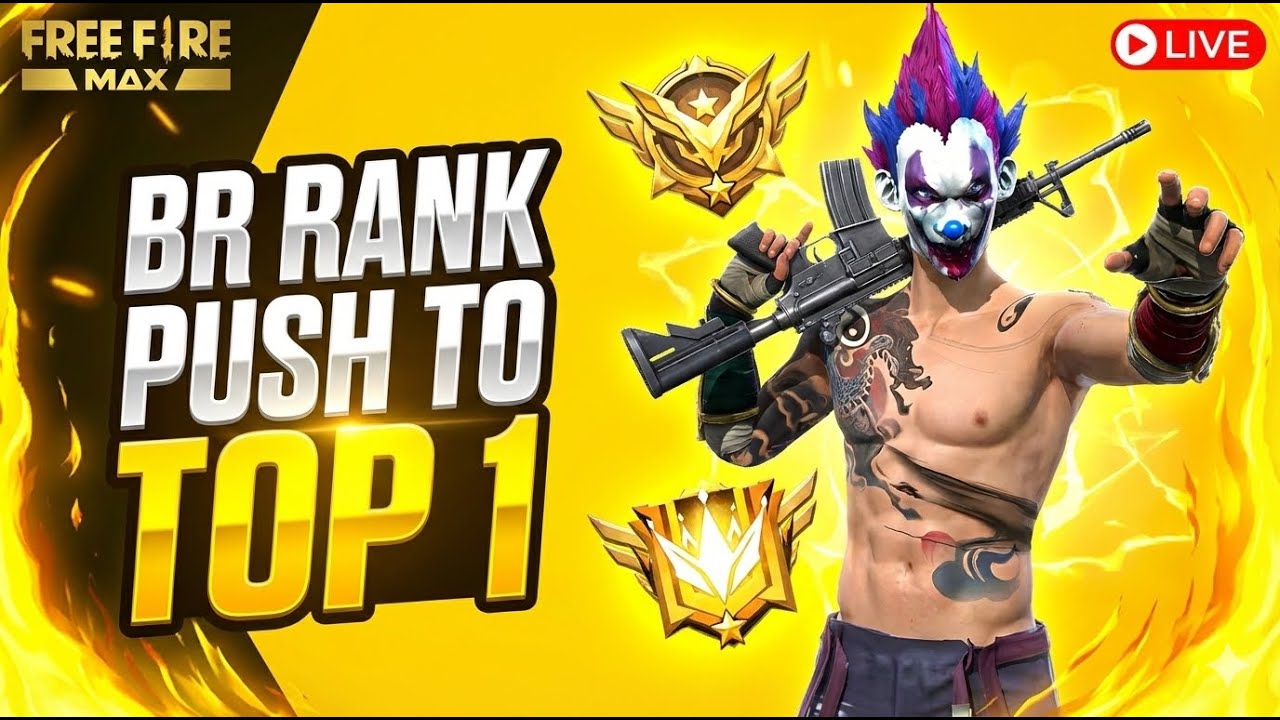 🔴[Live] Top 1 Heroic to Grandmaster 😡Free Fire Live Rank Push 👉 # ...