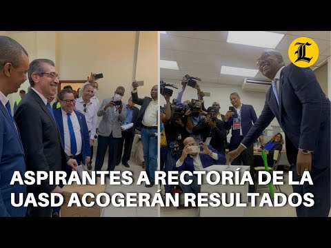 Aspirantes a rectoría de la UASD votan casi simultáneamente y afirman acogerán resultados