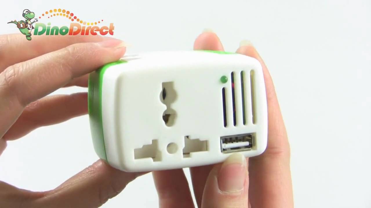 150W DC 12V to AC 220V 50Hz USB 5V Car Power Inverter Adapter White - dinodirect