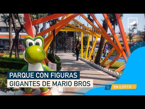 Así es el parque con figuras gigantes de Mario Bros en CDMX