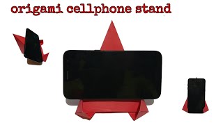 ORIGAMI CELLPHONE STAND || DIY ORIGAMI || EASY STEP CELLPHONE STAND