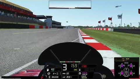 Donington park super kart hotlap (rfactor2)