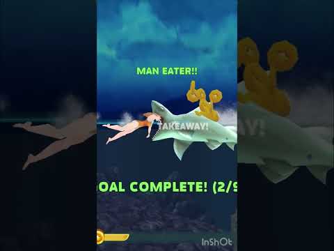 Hungry shark in Dangerous mood 🥶👍 game gamplay￼