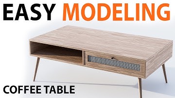 Blender Coffee Table Modeling Tutorial | Easy 3D Furniture Modeling for Beginners (Step by Step)