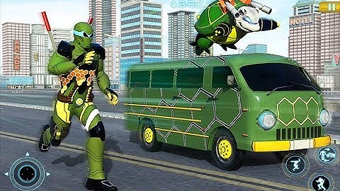 New Turtle Hero Car Transform Robot Shooting Part-2 | Rescue City Transform Robot Android GamePlay