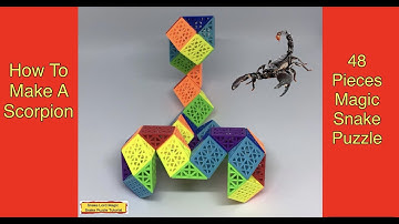 How To Make A Scorpion (1) - 48 Pieces Magic Snake Puzzle