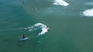Surfing on beach Vega, Ribadesella, Asturias part 2