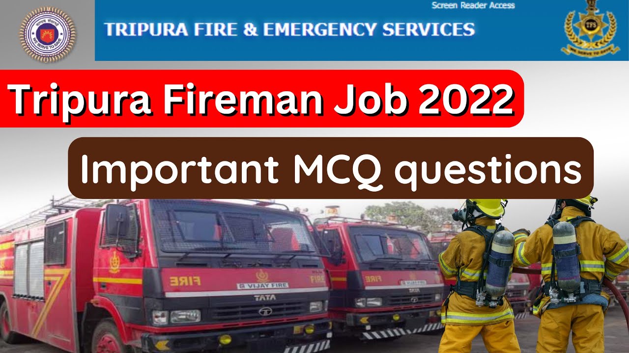 Fireman important MCQ | Tripura Fireman Written exam preparation | Tripura Fireman job 2022