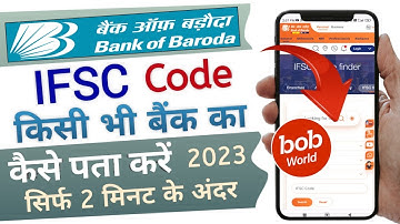 bob world me IFSC code kaise pata kare | how to check IFSC code in bob app | let