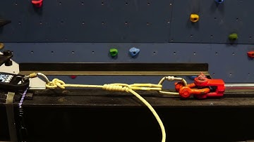 Slow pull testing Aramid fiber rope with a VT Prusik-7/1