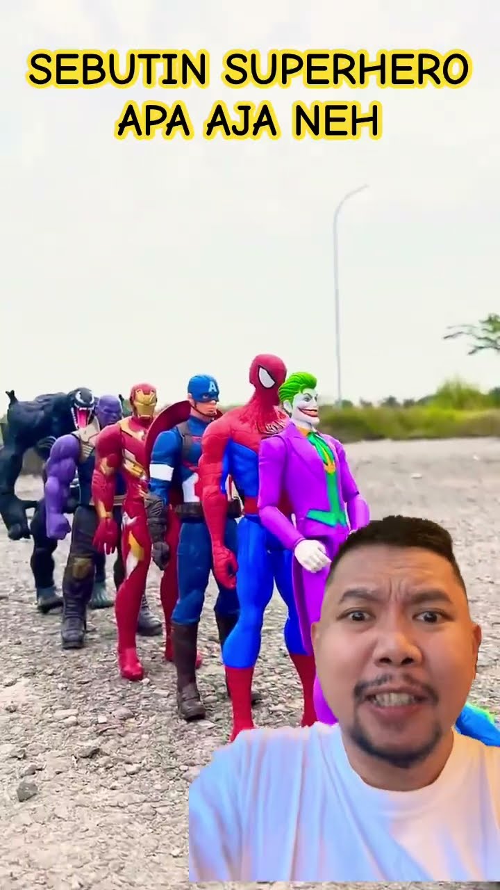 SUPERHERONYA JATUH SEMUA DEH!!!?? #spiderman #funny #marvel #avengers #memes #shortsfeed