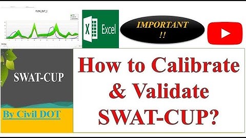 Learn SWAT-CUP ( Calibration & Validation ) for data preparation & simulation process using excel