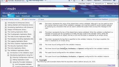Enterprise Library - Validation