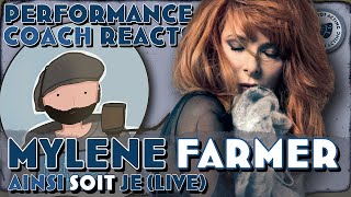 Mylene Farmer  Ainsi Soit Je LIVE (Performance Coach First Time Reaction)