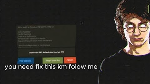 Disconnected : EAC : Authentication timed out (1/2)