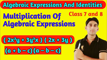 multiplication of algebraic expressions class 8 / ex- 9.5 ncert