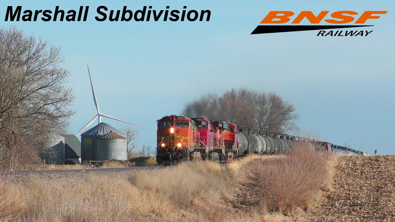 1-13-26 - Executive MAC! 2 Trains on BNSF's Marshall Subdivision