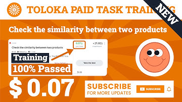 Check the similarity between two products Training Toloka. 0.07$ Per Task, 100% Passed