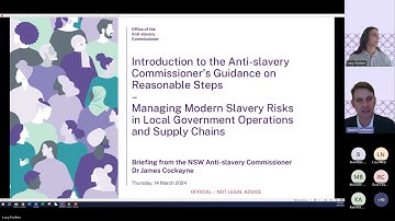Webinar:  NSW Office of the Anti-slavery Commissioner