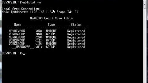 Using nbtstat for forensic investigations