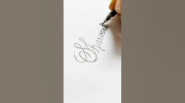 Soothing calligraphy for soothing name #sharvari