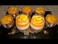 Желе трехслойное: сметанно-шоколадно-фруктовое_Three layers jello dessert