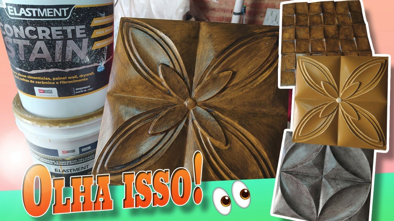 Gesso 3d impermeabilizado e pintado