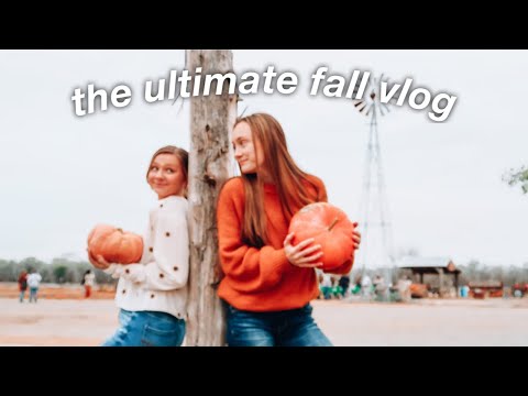 The ULTIMATE fall vlog!! Pumpkin patch, Starbucks, Ghost trend, Corn maze + More