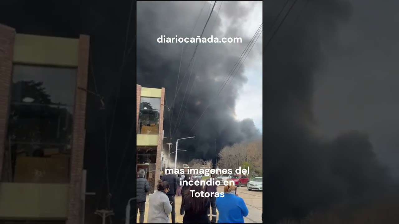 🚨 Incendio en tanque de gasoil en Totoras – Bomberos Voluntarios en acción 🚨