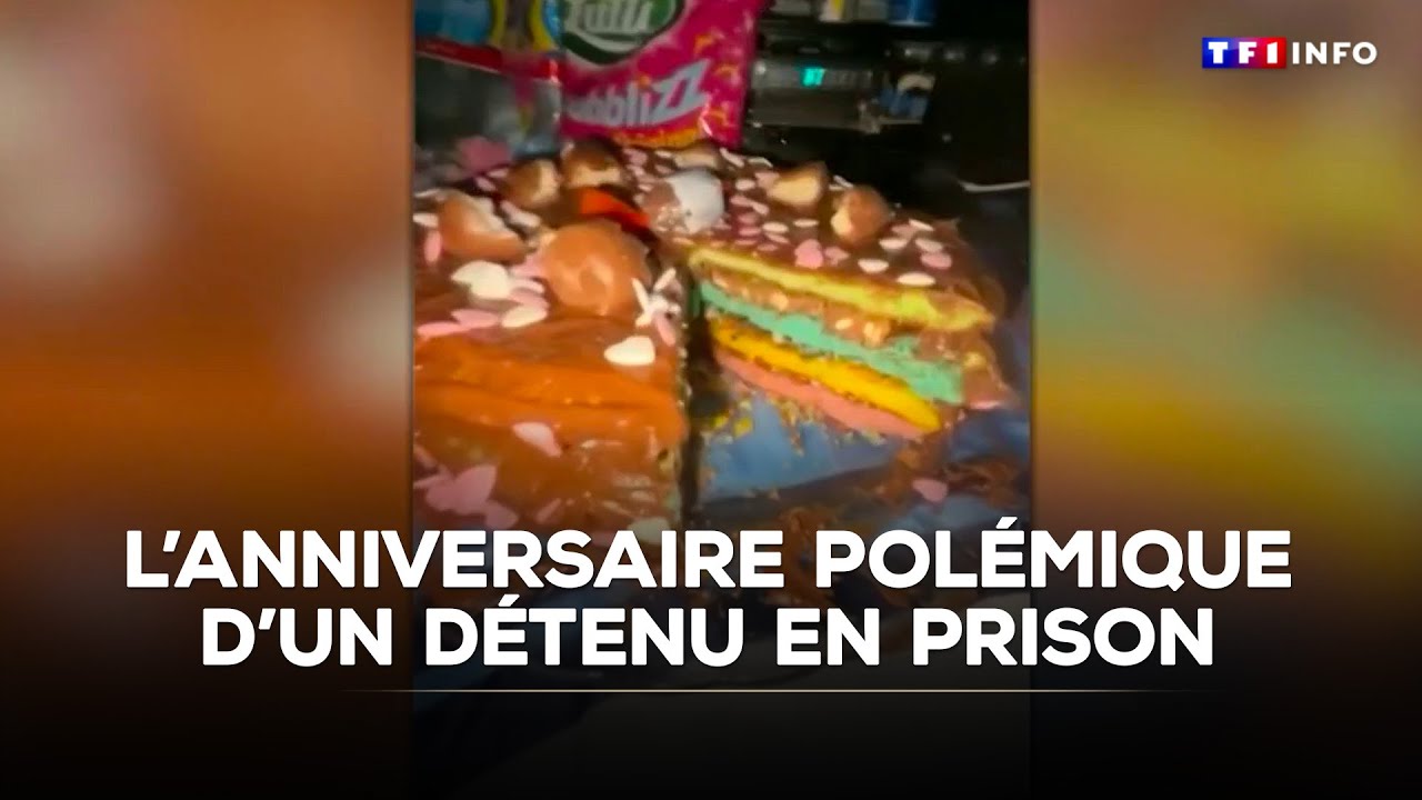 L'anniversaire polémique d'un détenu en prison｜TF1 INFO