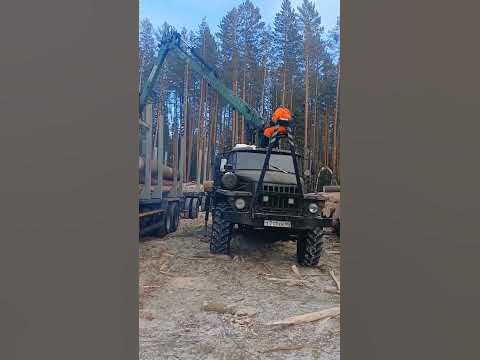 погрузка леса - YouTube