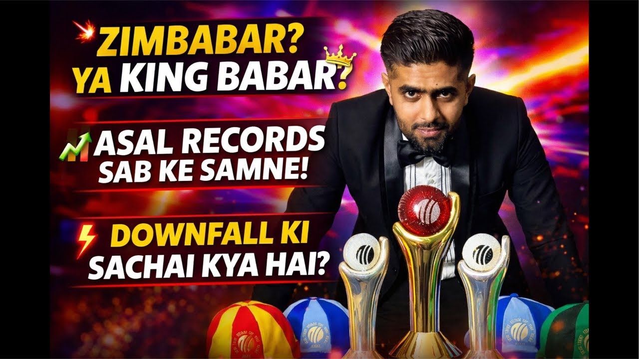 Zimbabar Ya King Babar? Asal Records Sab Ke Samne | Babar Azam Downfall Ki Sachai!