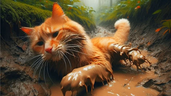 Video 5024411: cat bathing funny, bath catlover, cat enjoy playing