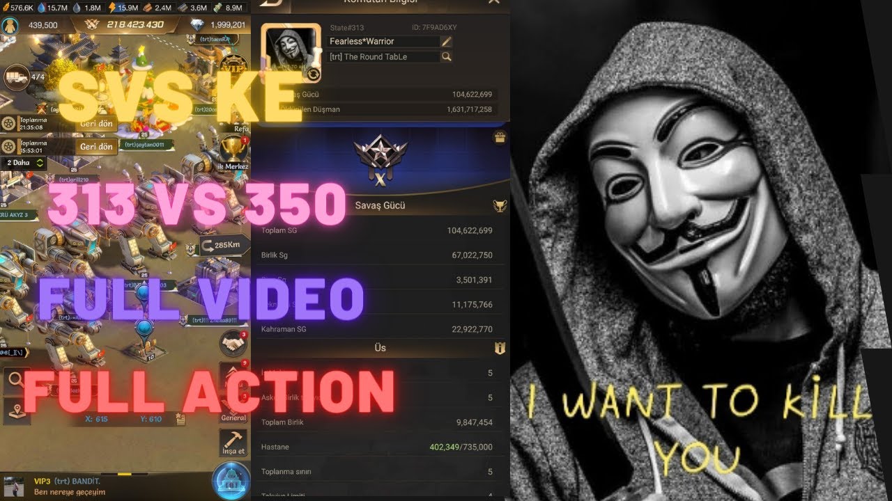 SVS KE 313 VS 350 FULL VİDEO-Last Shelter Survival 