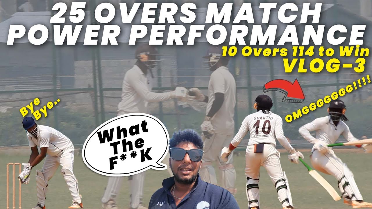 115 Runs From 10 Overs - Possible ? | 25 Over Power Performance Vlog | Nothing But Cricket Vlogs