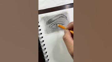 My first viral video😍 | Drawing realistic eye with charcoal pencils #charcoaldrawing #realism #art