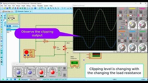 clipping circuits with Proteus