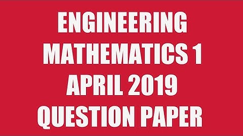 Engineering Mathematics 1 | Ma8151 | Engineering Mathematics 1 question paper April 2019 | Ma8151 |