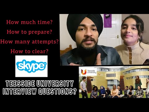 Teesside University || Skype Interview || Credibility Interview || UK Interview Questions || Sample
